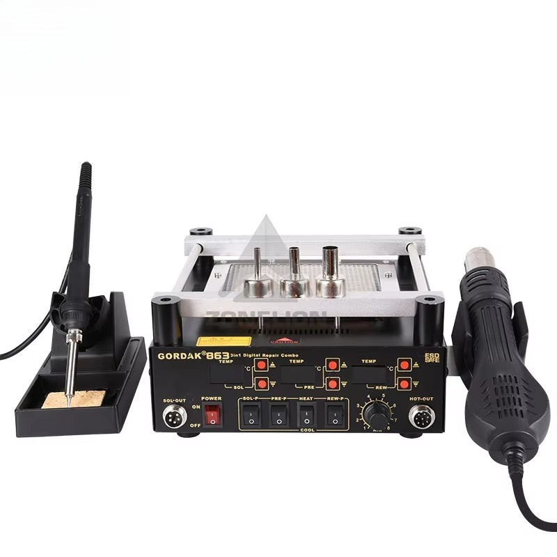 3 In 1 Digital Hot Air Heat Gu - Infrared Bga Rework Station review and price
