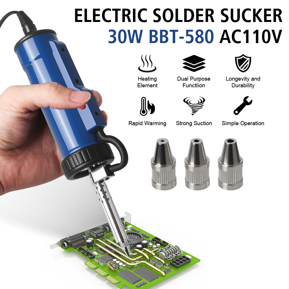 Remove Pump with 3 Suction Noz - Desoldering Pump Electric Vacuum Station review and price