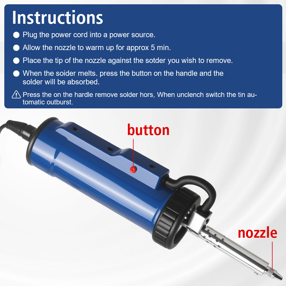 Remove Pump with 3 Suction Noz - Desoldering Pump Electric Vacuum Station review and price