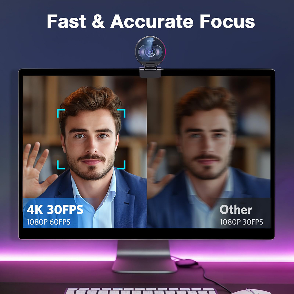 4K Webcam EMEET S600 SmartCam  - 4K Microscope Camera Sony Sensor review and price